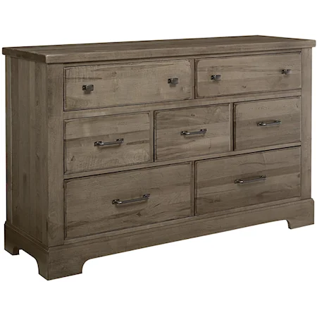 Solid Wood 7 Drawer Dresser